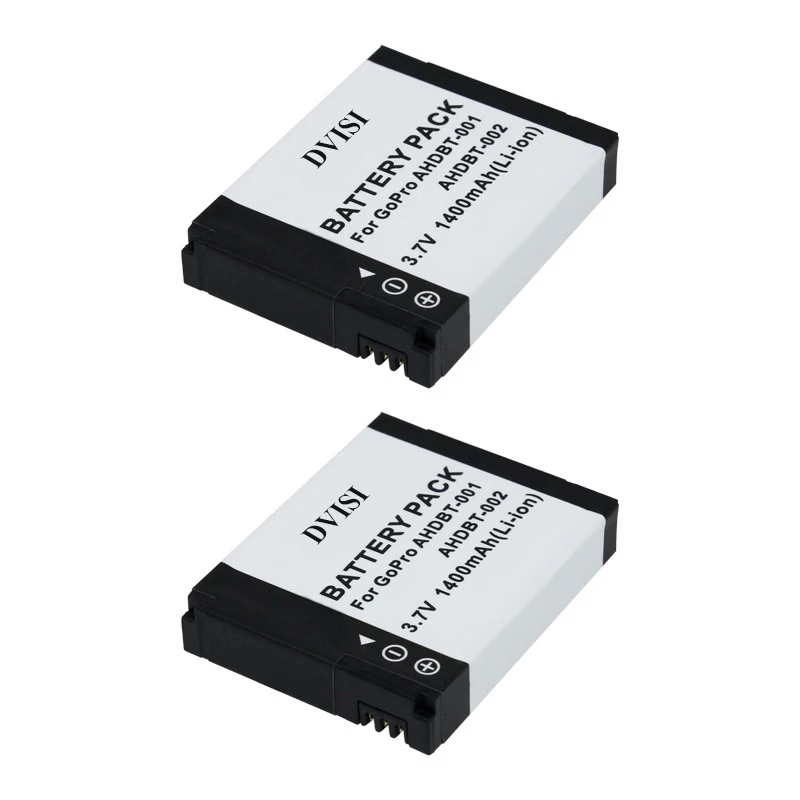 DVISI 3Pcs/lot AHDBT-001 AHDBT 001 AHDBT-002 Battery for GoPro Go Pro HD Hero1 Hero2 Motorsports Surf Outdoor 960 1080P Edition - купить по
