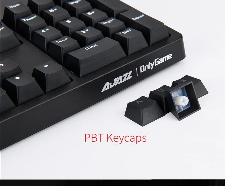 USB Проводная эргономичная Механическая игровая клавиатура Ajazz AK535 белый
