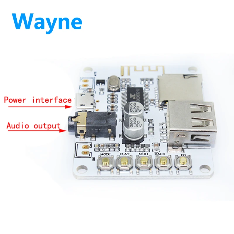 Bluetooth аудио приемник модуль с USB TF карта DIY ремонт lossless автомобильный динамик