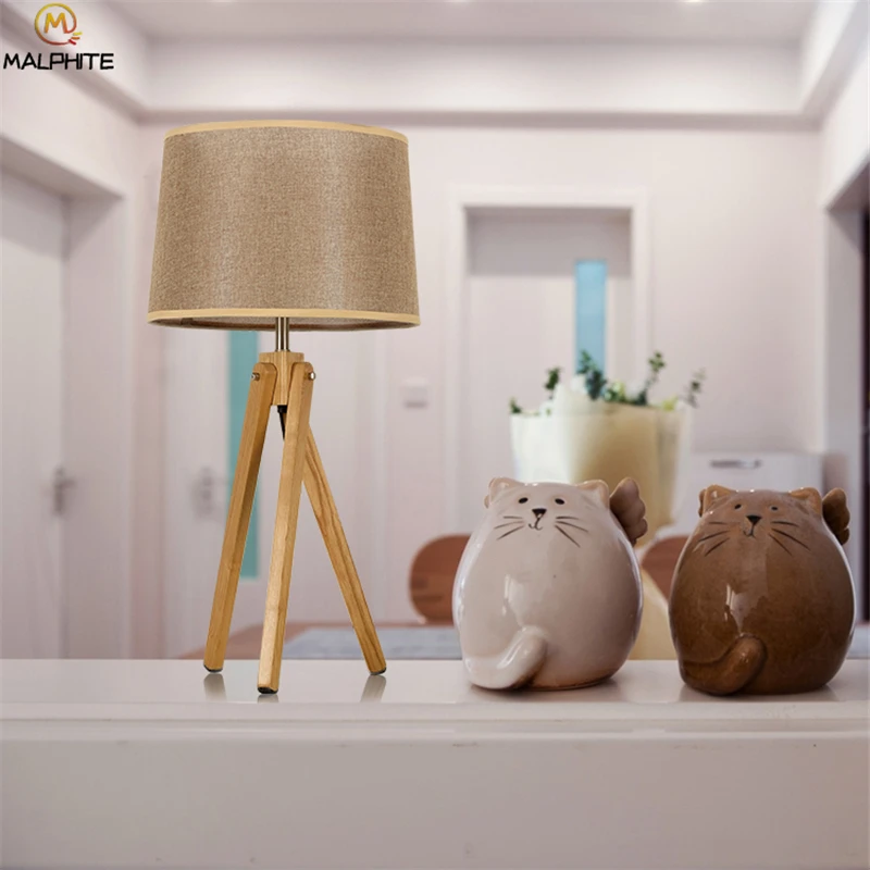 

Modern Wooden Table Lamp Fixtures Nordic Table Lamps For Bedroom Bedside Living Room Light Table Luminaire Home Decor Lighting