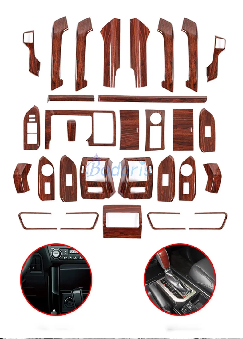 Для Toyota Land Cruiser 150 Prado LC150 FJ150 2010 2011 2012 2013 2014 2015 2016 2017 деревянный Цвет отделка Панель