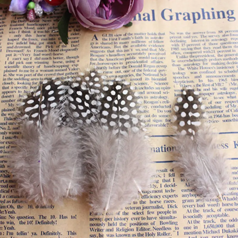 25 шт. перья для курицы 5 10 см|chicken feather|spots feathersguinea fowl |
