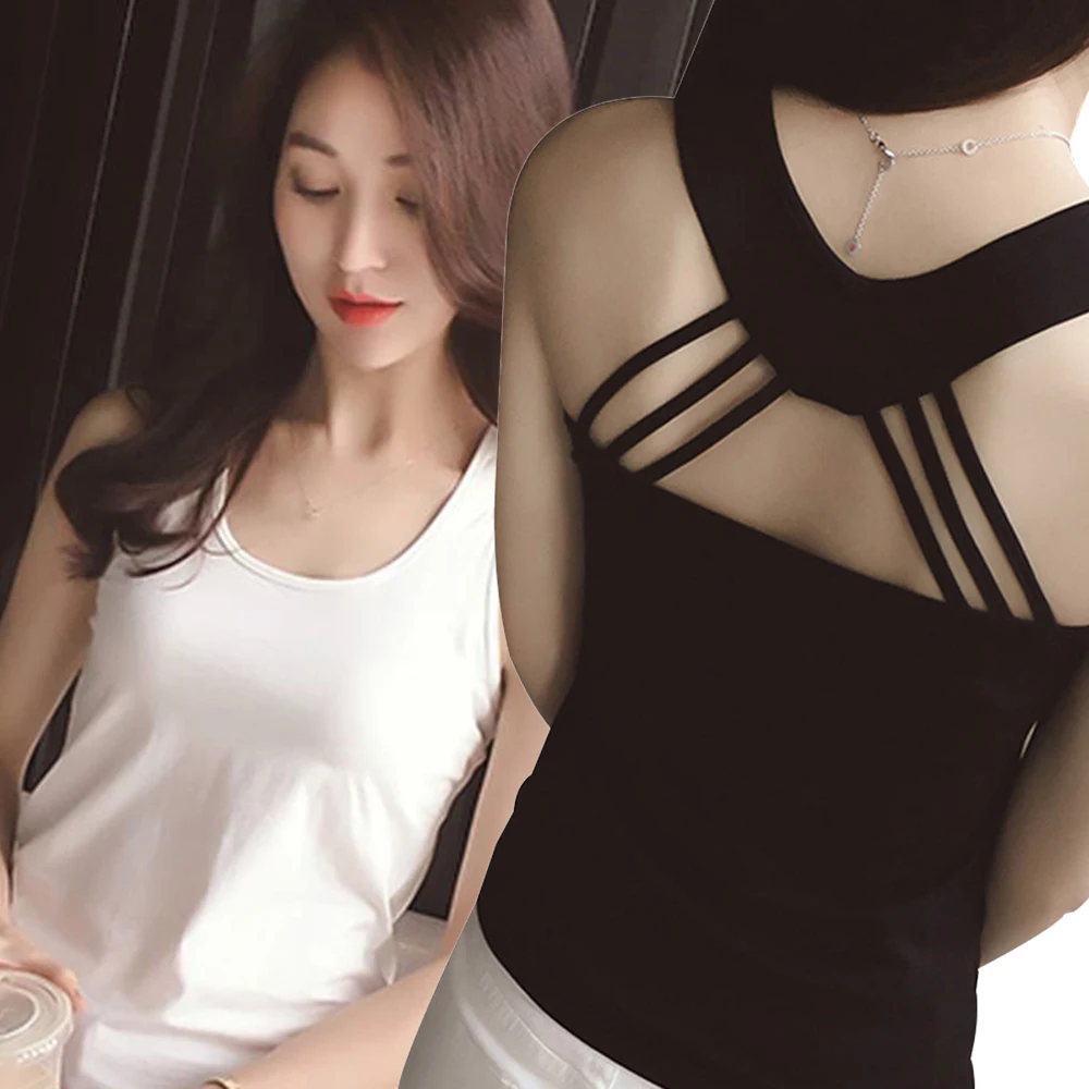 Летний топ на бретельках с перекрещивающимися бретельками открытой спиной