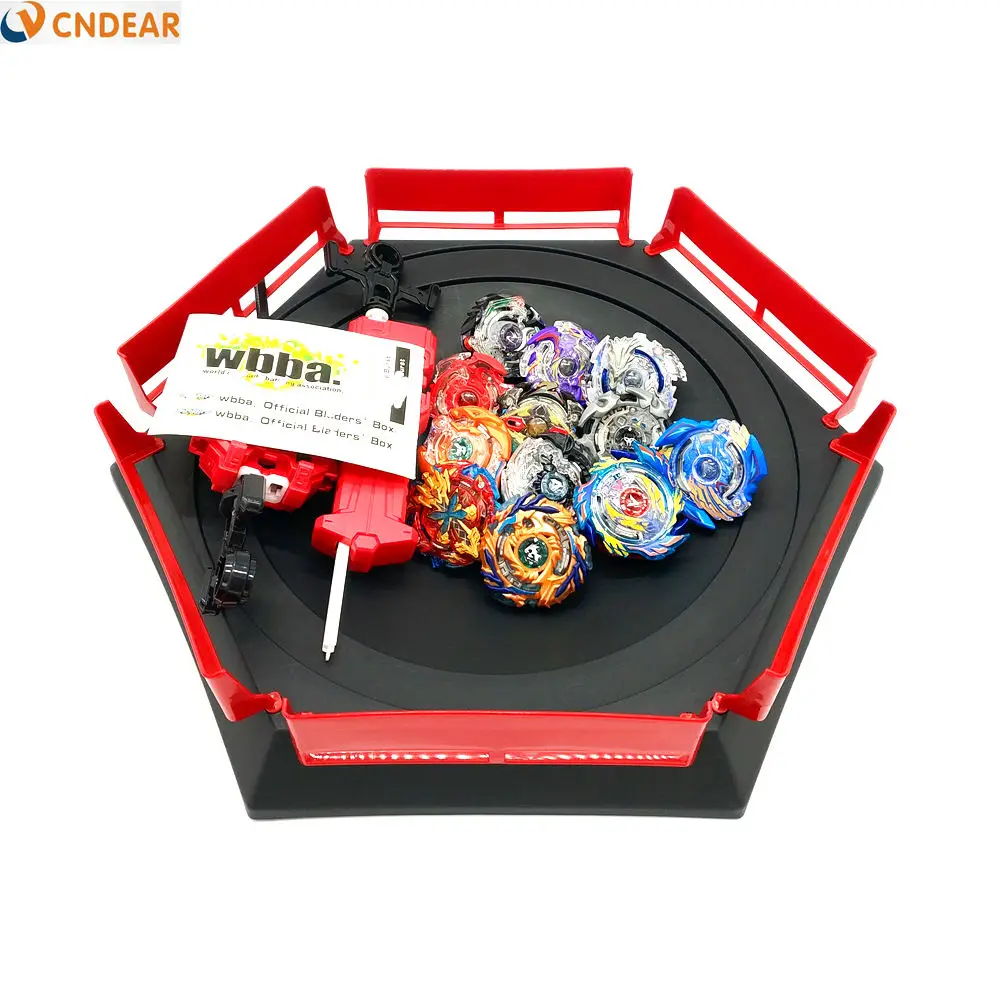 12pcs Arena 1 Все модели пусковых устройств Beyblade Burst игрушки со стартером и ареной Bayblade Металл fusion Бог волчок Bey Blade лезвия игрушки - Цвет: 12pcs Arena 1