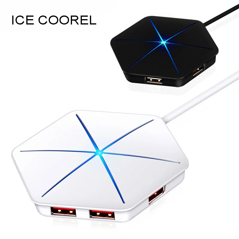 Высокоскоростной внешний концентратор ICE COOREL USB 3 0 2 6 портов usb-сплиттер с
