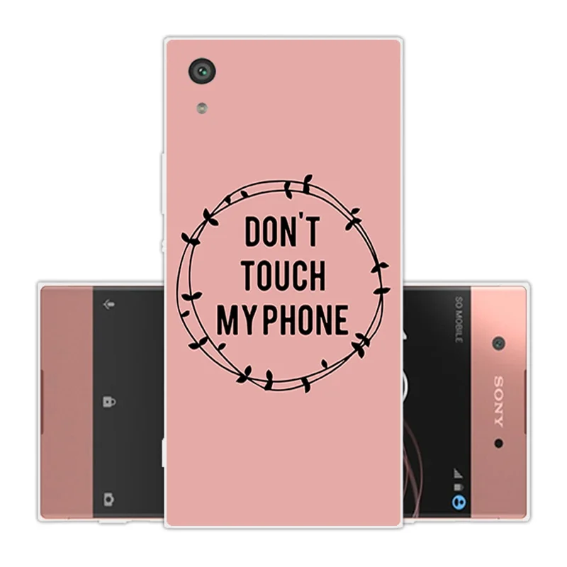 Soft Silicone For Sony Xperia XA1 G3121 G3112 G3123 G3116 Dual Pink Back Cover Transparent TPU Capa Phone Cases |