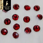 Стразы с кристаллами в виде замка, роскошные стеклянные стразы, стразы с горячей фиксацией, женское платье, красные стразы с плоской спинкой для свадебной обуви