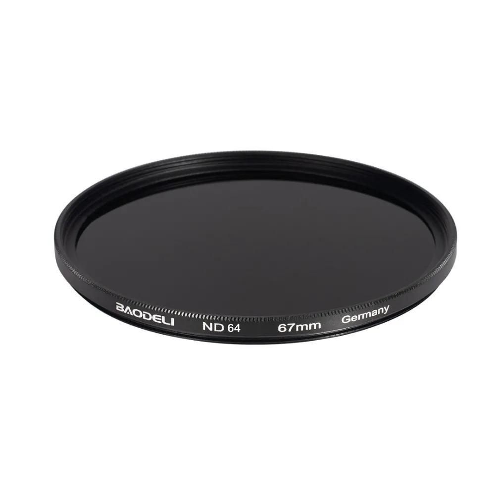 Фильтр нейтральной плотности BAODELI Nd1000 64 8 Concept 49 мм 52 мм 55 58 62 67 мм 72 77 мм 82 мм для объектива камеры Canon Nikon sony - Цвет: ND 64