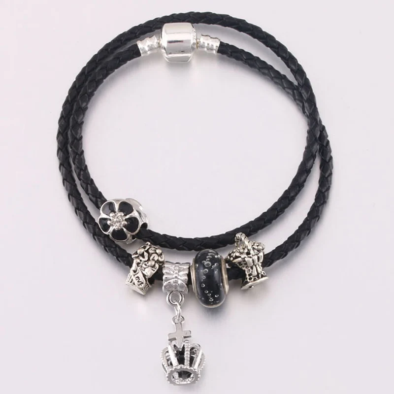 Летний стиль винтажный Небесный цвет висячий браслет Женская цепочка со змеиным