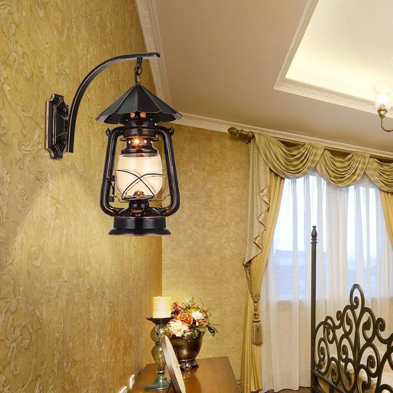 Люстра фонарь американская сельская роскошная для гостиной ретро керосиновая