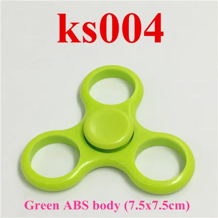 1 pc Green 1 шт. 7,5x7,5 см ABS Спиннер рамка три-Спиннеры игрушка EDC ручной Спиннер корпус пластиковая рама с подшипником для выкручивания антистрессовых игрушек - Цвет: 1 pc Green