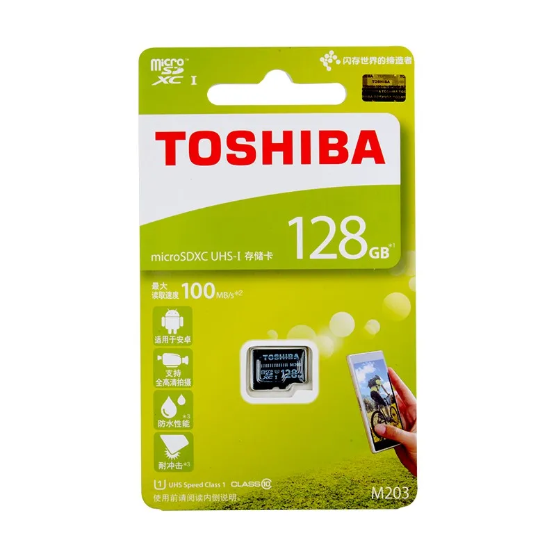Карта памяти TOSHIBA 128 ГБ 64 256 SDXC Max UP 100 МБ/с./с Micro SD 32 16 U1 класс 10 официальная