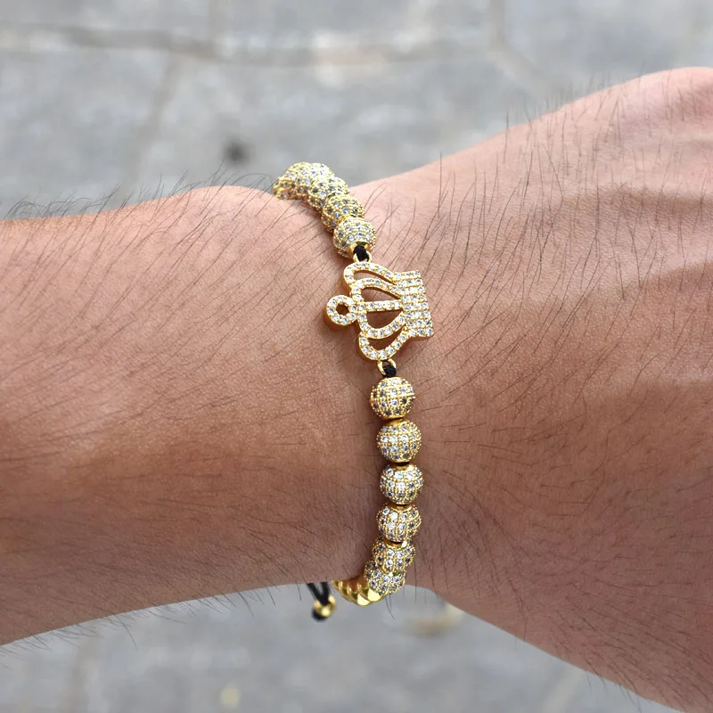Nine forever jewelry корона очаровательный браслет мужские браслеты с пальмовым глазом