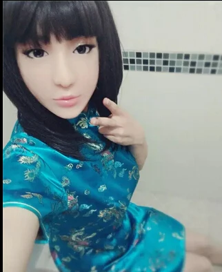 (CM01) ручная работа силиконовые Половина женского лица Чинг маска и класса люкс на