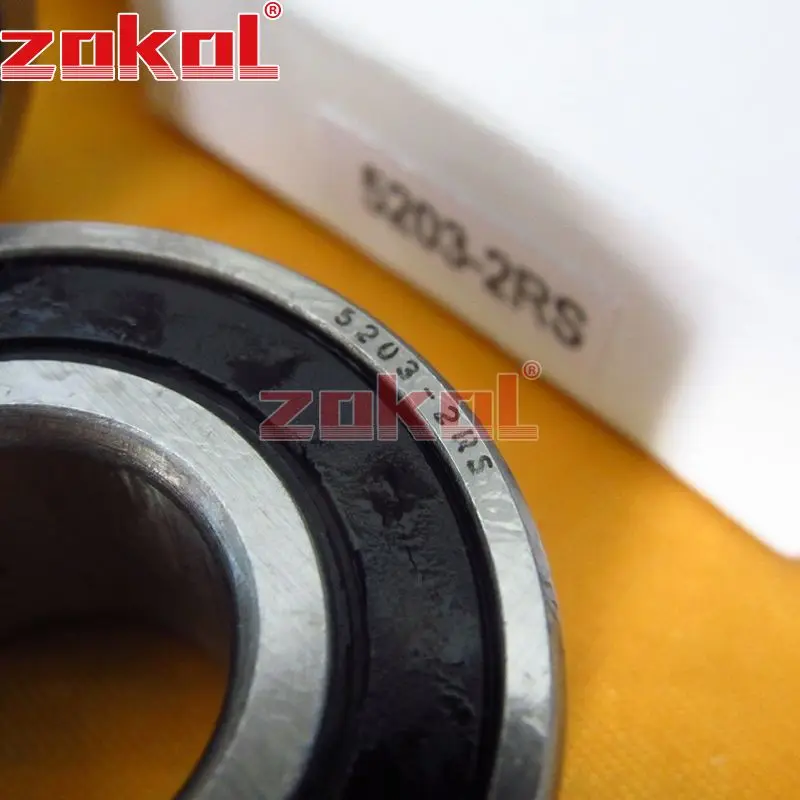 Подшипник ZOKOL 5203 2RS 3203 2RZ (3056203) осевой радиально-упорный шарикоподшипник 17*40*17 5 мм |