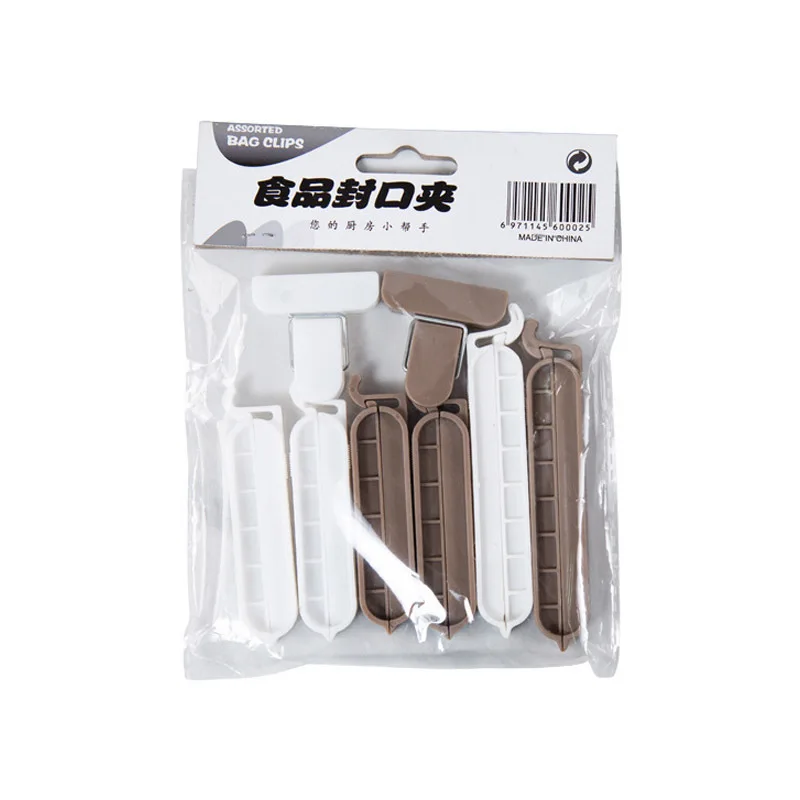 8 шт Портативный Новый Кухня хранения Еда закуски уплотнения мешок с клипами