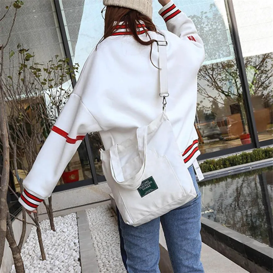MOLAVE Handbag bag female Solid bags for women Zipper Women's Fashion Canvas Crossbody Shoulder Bags Large Totes Apr7 | Багаж и сумки