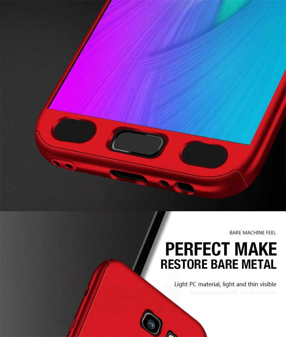 360 Полное покрытие чехол для samsung Galaxy A7 A8 A9 A6 J8 J6 J4 Plus A5 A3 J7 J5 чехол s для M10 M20 A10 A30 A50 чехол