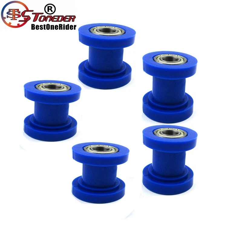 STONEDER 5x 10mm Blue Rubber Chain Roller For 50cc - 250cc SSR YCF IMR Apollo Kayo Braaap Piranha DHZ GPX Dirt Bike Motorcycle | Автомобили