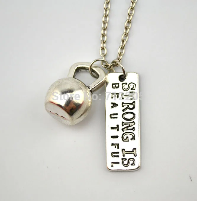 Гантели штанга чайник колокольчик с сильной красивой бриллиантовой цепи