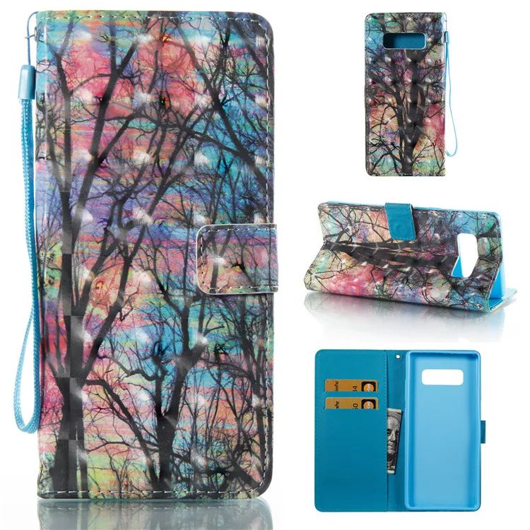 2017 новейший 3D роскошный Флип Магнитный кошелек кожаный чехол с держателем карты