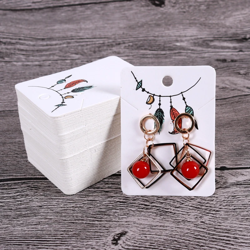 Бумажные серьги-гвоздики для украшений 100 шт./лот 5x7 см | Украшения и аксессуары