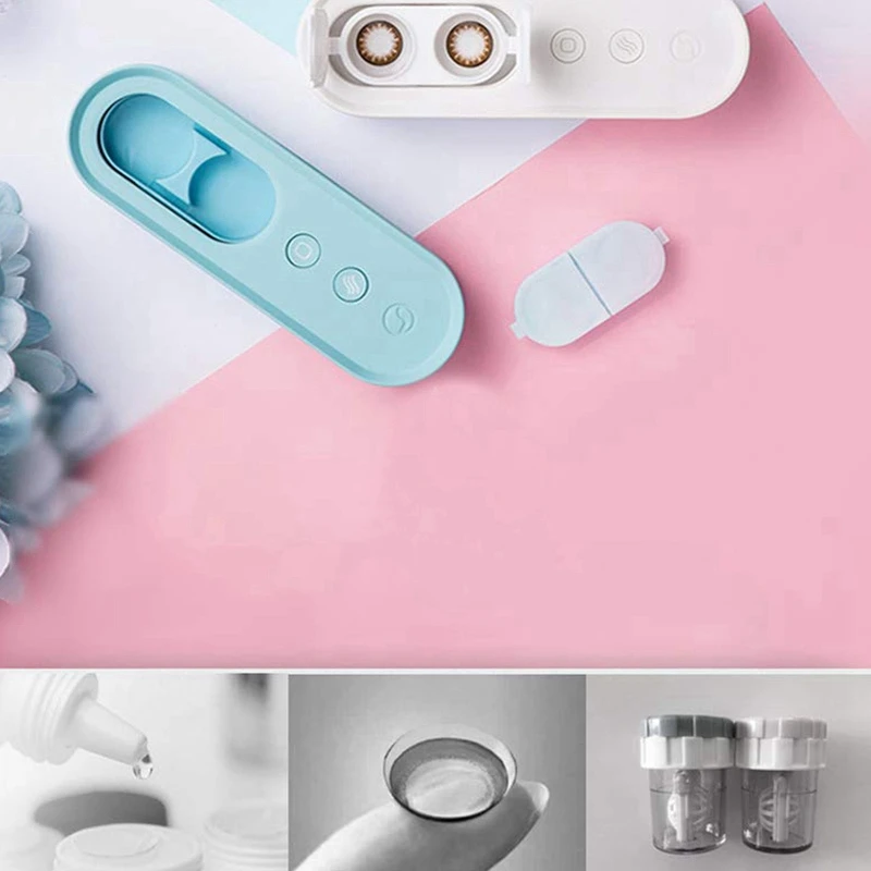 Портативный автоматический очиститель контактных линз ультразвуковой