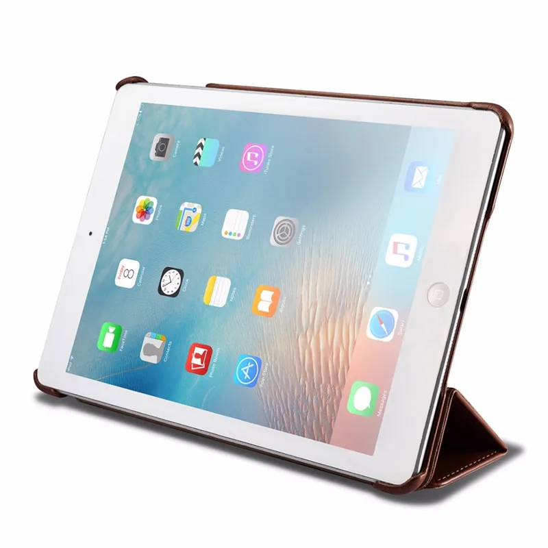 ICarer чехол из натуральной кожи для iPad 9,7 дюймов() с подставкой/функцией сна/пробуждения кожаный чехол для iPad 9,7 дюймов