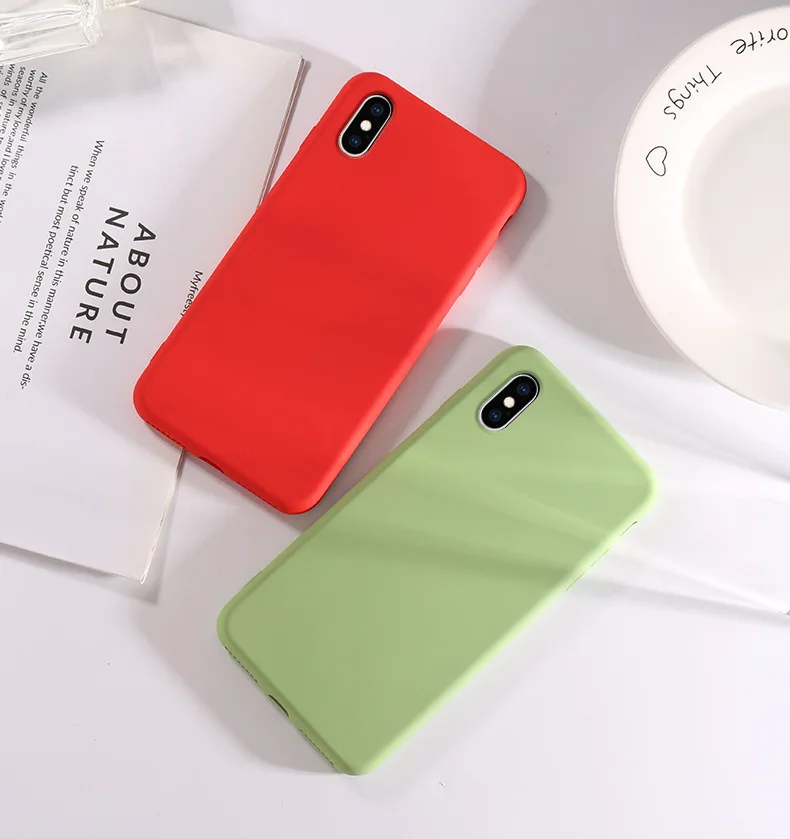 Гладкий Чехол из жидкого силикагеля для vivo iQOO V15 pro x27 y97 y93 y83 y85 v9 z1 x9s v11 чехол задней
