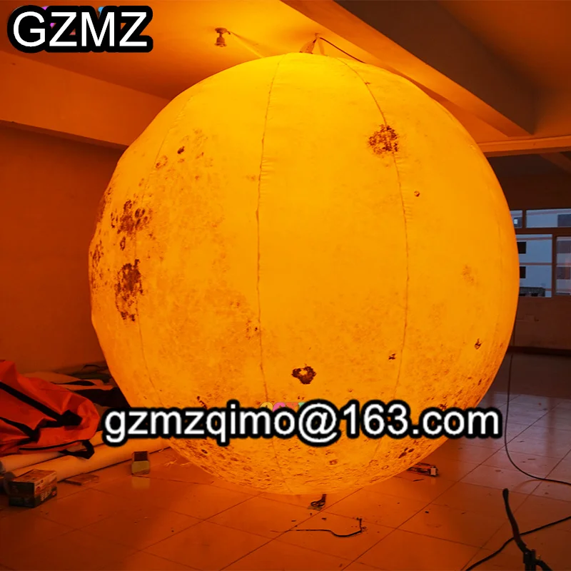 giant helium Inflatable Moon Ball for Mall hanging inflatable planet balloon party decoration/exhibition/events |