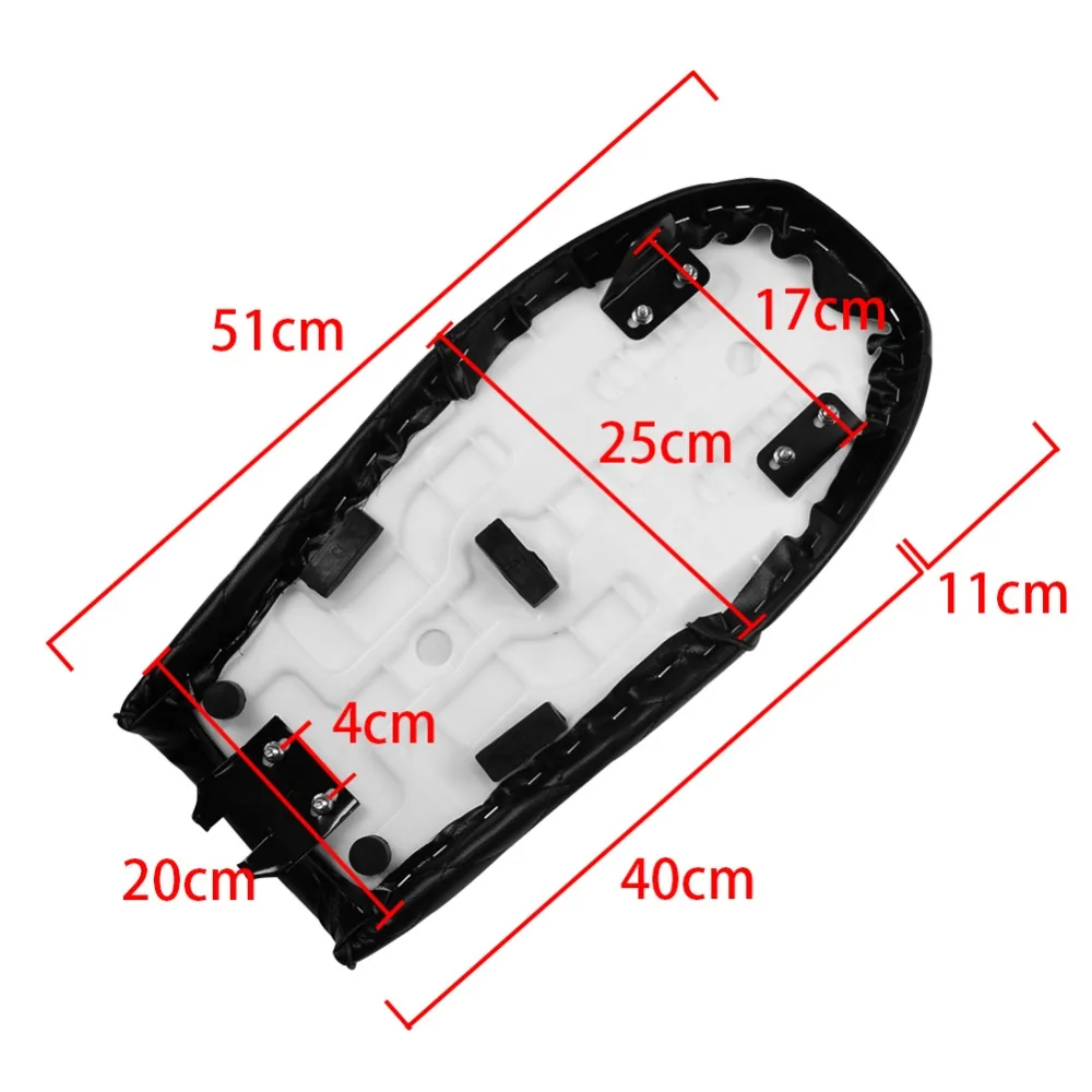 Черный мотоцикл кафе гонщик сиденье скремблер Алмаз Винтаж плоское седло