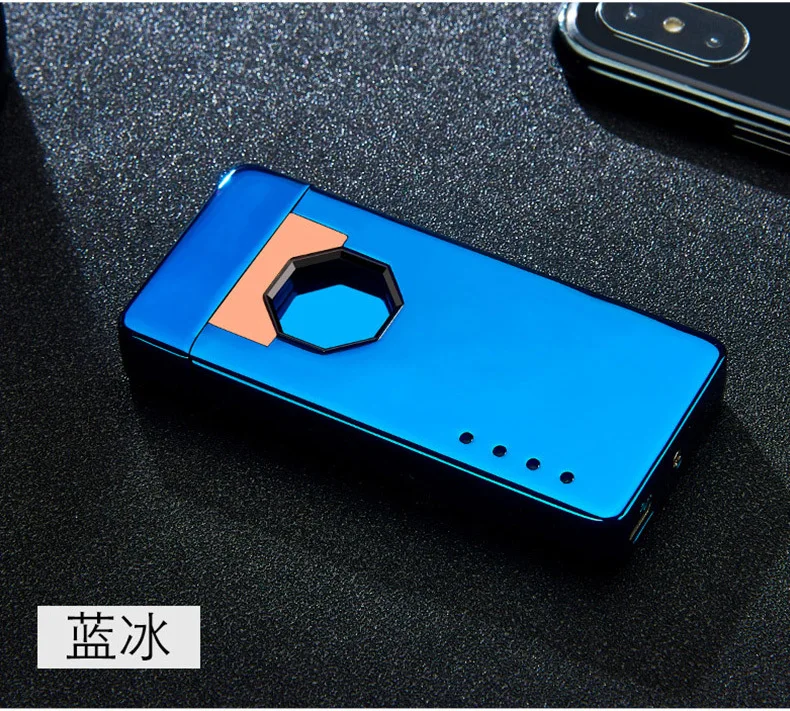 Безопасная ветрозащитная зажигалка с инфракрасным датчиком, USB, двойная дуговая импульсная Зажигалка для сигарет, креативная мощная зажигалка с дисплеем, умная зажигалка для мужчин, подарок