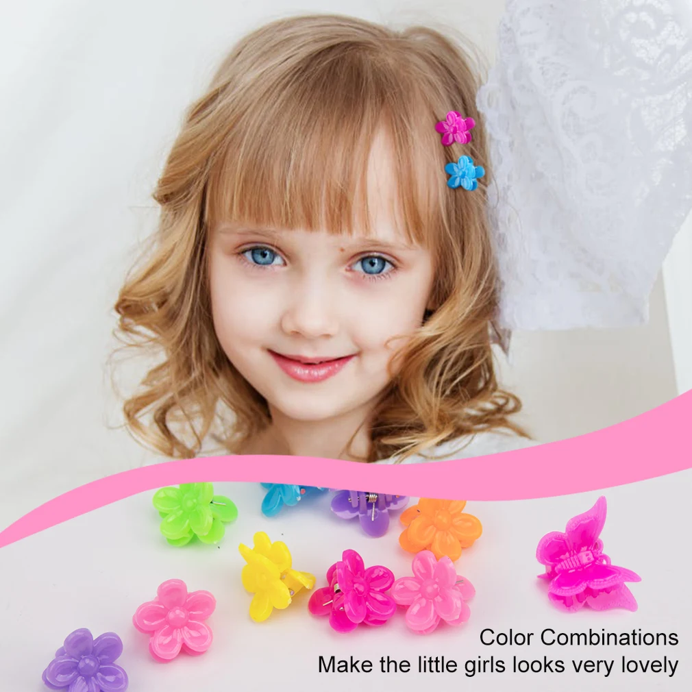 Бабочка пластмассовая заколка для волос 200 шт головных уборов красивые детские