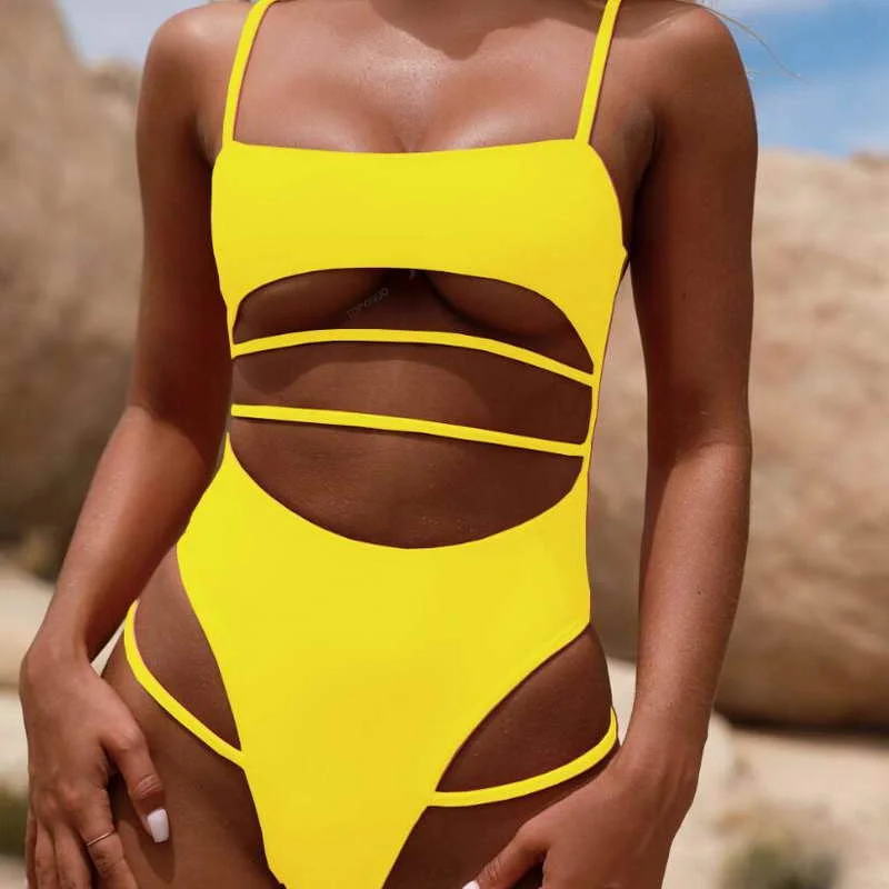 Высокое качество на заказ женский летний сексуальный купальник бандаж цельный |