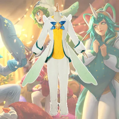 Игра LOL Soraka Пижама унисекс для взрослых карнавальный костюм пижама со звездой и стражем комбинезон полный