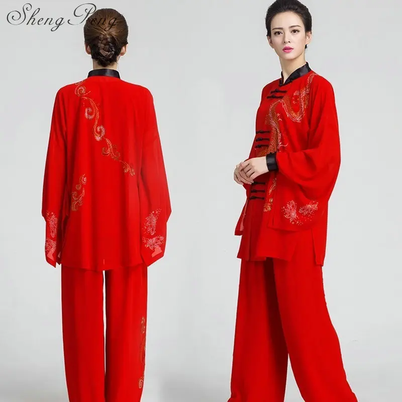 Униформа Тай Чи одежда женская Одежда Кунг фу традиционная китайская болотного