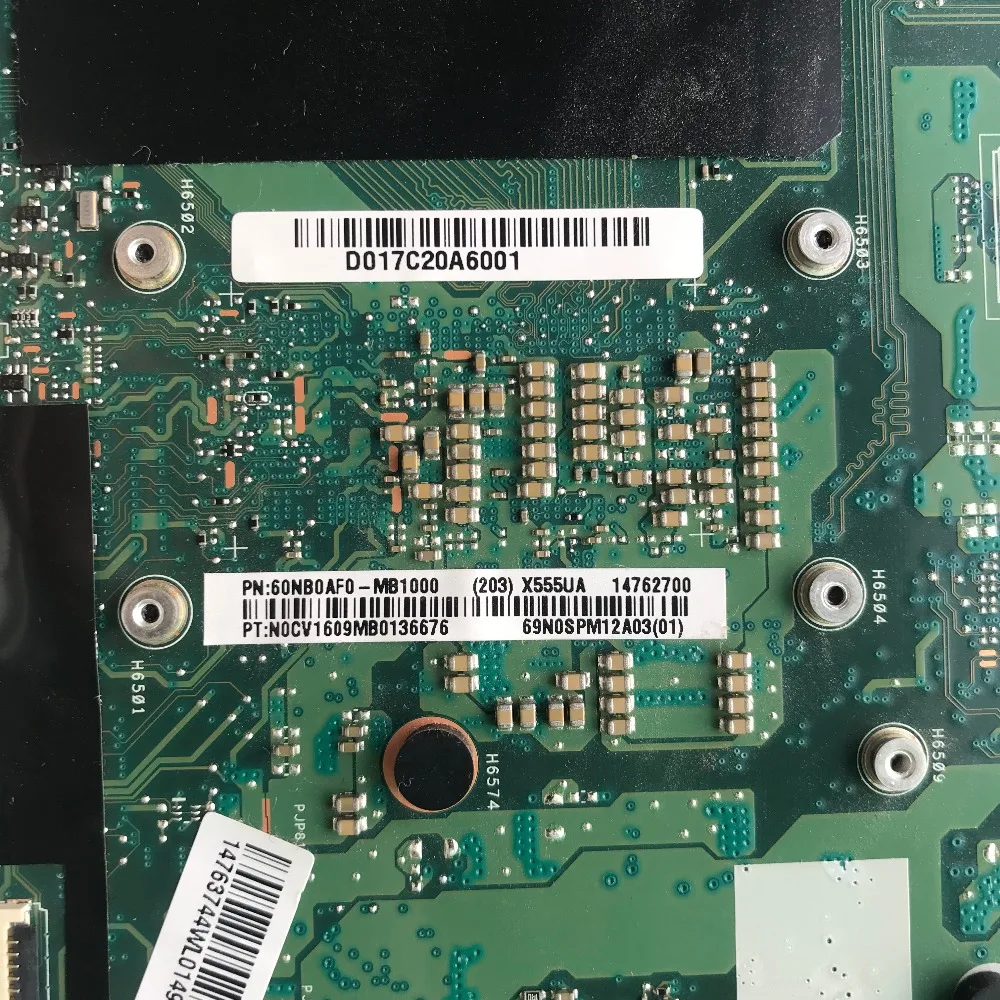 Материнская плата для ноутбука Asus X555UA X555UJ REV: 2 0 с процессором i7-6500u 50 ГГц 4 Гб RAM DDR3L