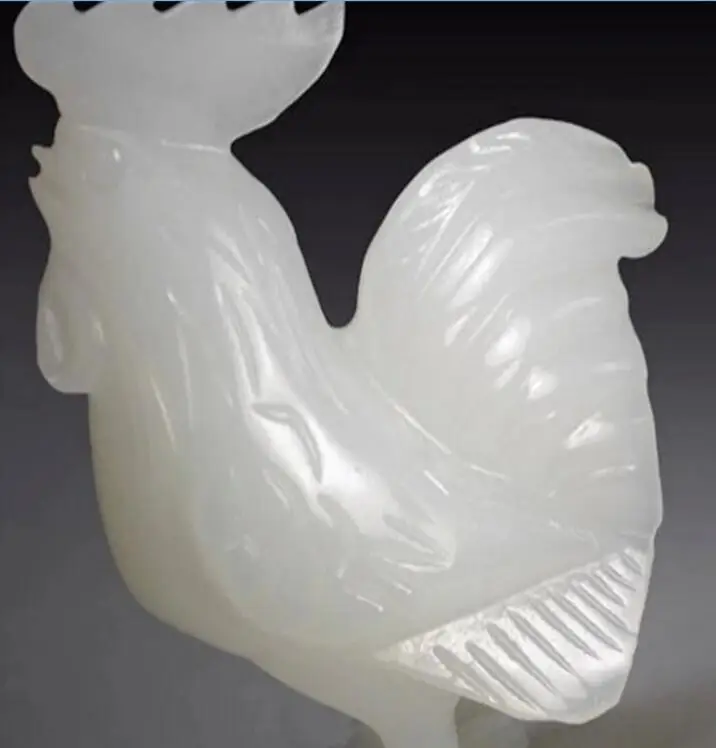 Открытый A-class Афган белый нефрит Зодиак курица фэн шуй украшение подарок на день