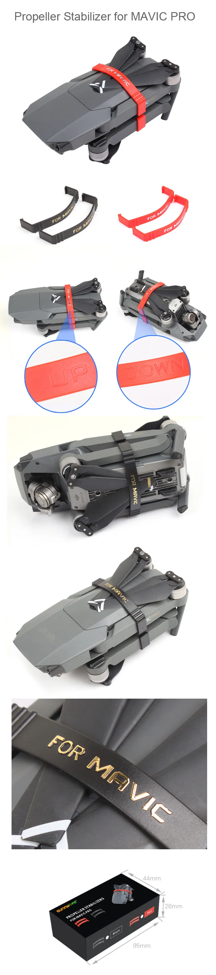 SunnyLife Mavic Pro Drone Пропеллеры крепления фиксаторов для dji Мавик Pro стабилизатор Пропеллеры