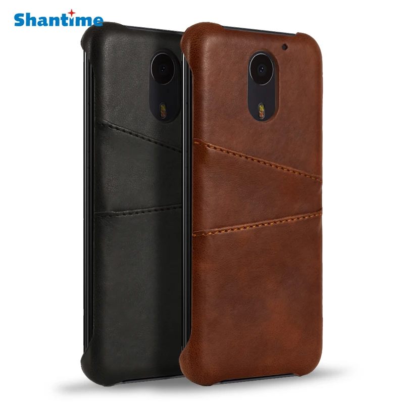 Чехол для UMI Plus E винтажный кожаный чехол накладка деловой 5 дюйма с карманом карт