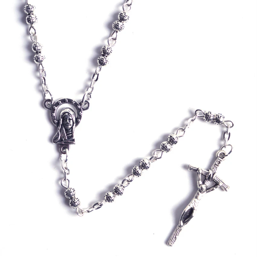 Новые модные популярные религиозных круглый 4 мм Малый размер двойной шарики