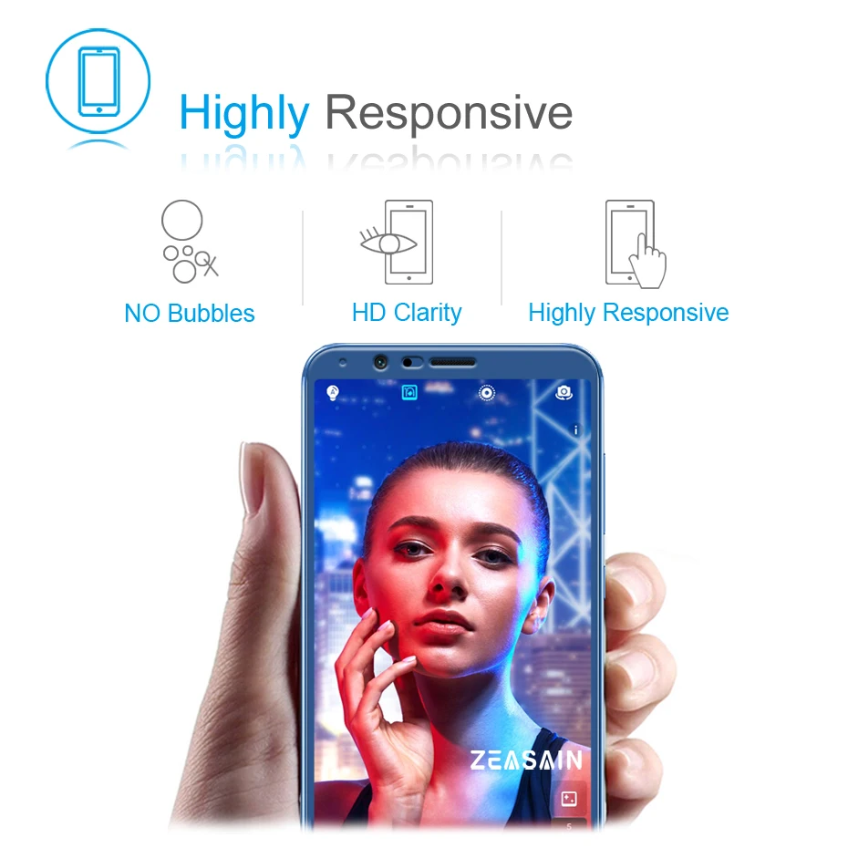 Оригинальное закаленное стекло ZEASAIN 9H с полным покрытием для Huawei Honor View 10 V10 V