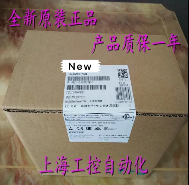

100% Originla New 2 years warranty 6SL3210-5BB17-5BV1 0.75KW