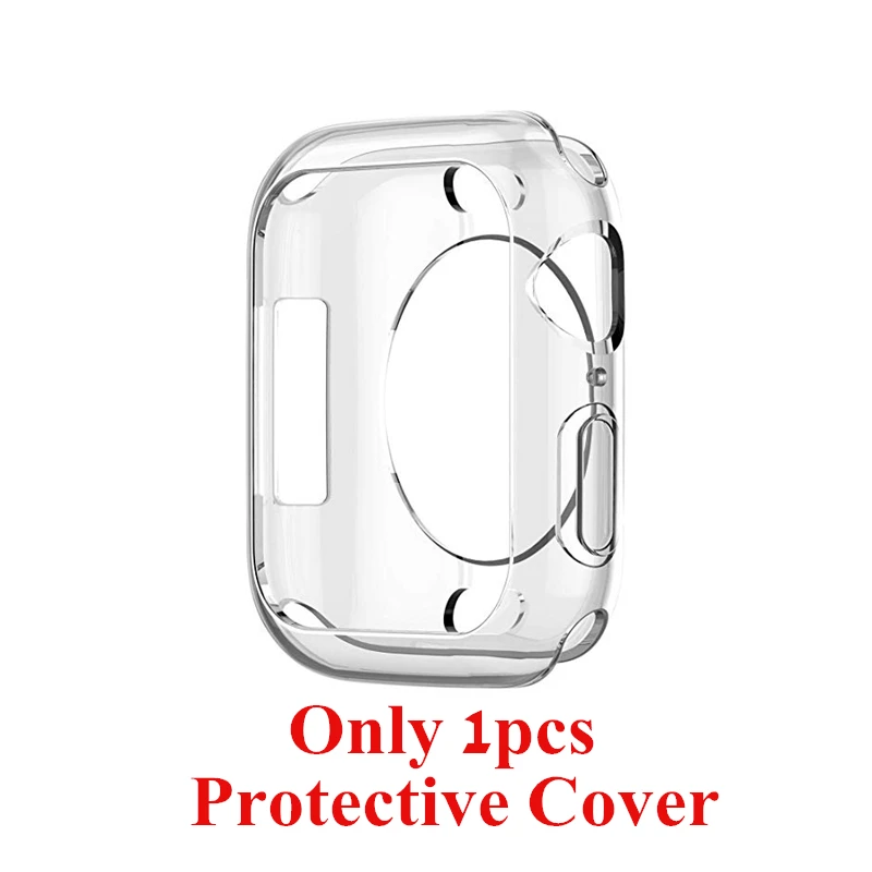 Protective Case Ремешок SCELTECH для apple watch band 4 3 Iwatch band 38 мм 42 мм для apple watch ремешок 44 мм 40 мм спортивный силиконовый браслет ремешок для часов - Цвет: Protective Case
