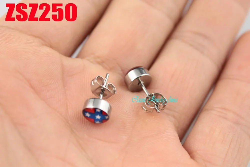 Смешанный стиль 7 мм много видов в форме национального флага из нержавеющей стали