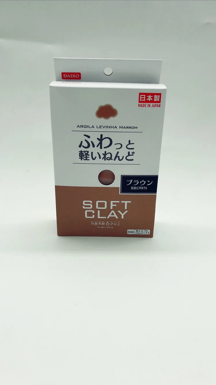 Daiso японская мягкая глина легкая для моделирования воздушная сухая Ультралегкая глина детская Полимерная глина Lizunov slimes пушистые принадлежности# clay002 - Цвет: brown