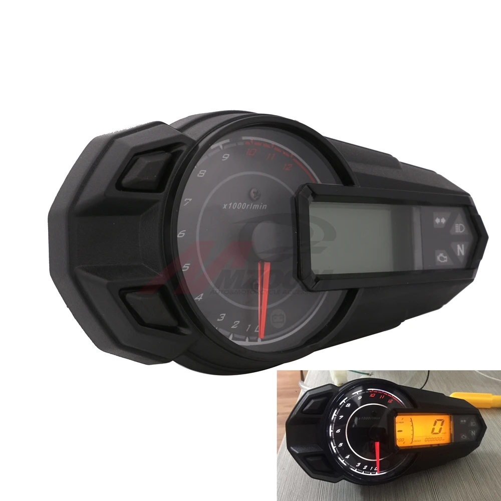 2018 new LED Backlight motorcycle speedometer odometer tachometer Kmh MUniversal Sensor 12000RPH | Автомобили и мотоциклы