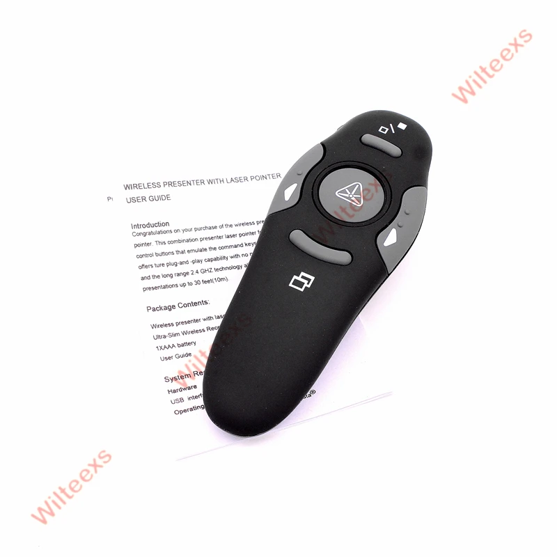 Беспроводной лазерный указатель WILTEEXS 2 4 ГГц красный USB приемник Радиочастотный