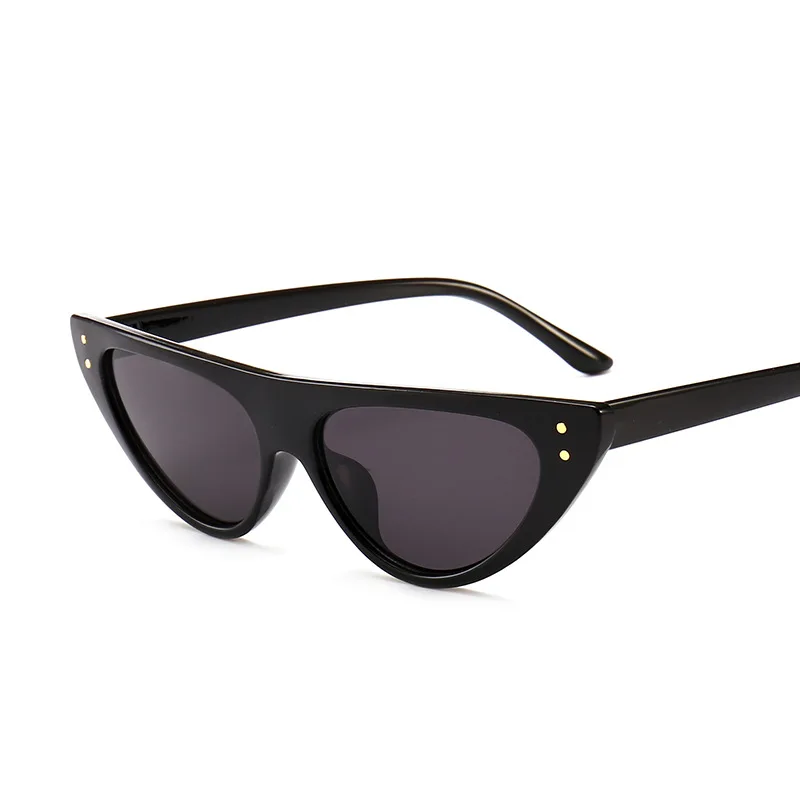 Модные трендовые женские солнцезащитные очки кошачий глаз брендовые