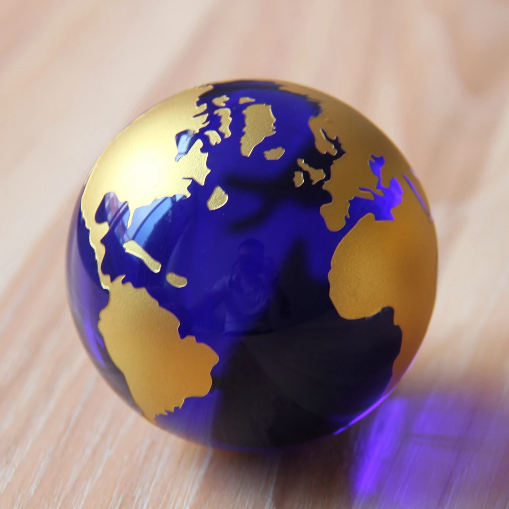 Новое поступление 60 мм 10 шт. фэн-шуй азиатские кварцевые темно-синие Кристальные